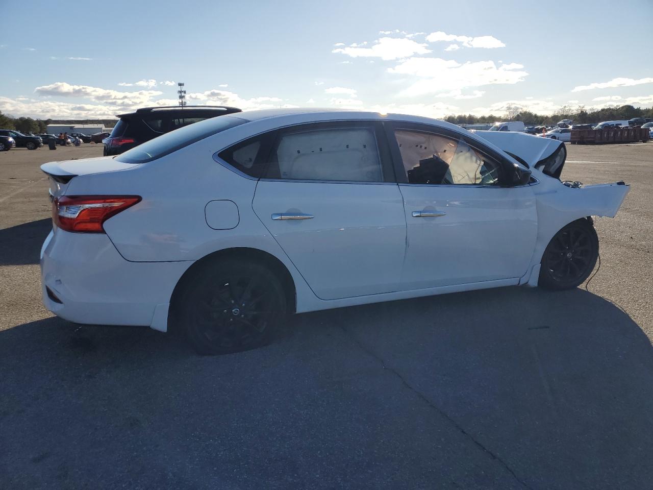 2018 Nissan Sentra VIN 3N1AB7AP0JY328967 Copart auction photo, front end / side damage thumbnail 3