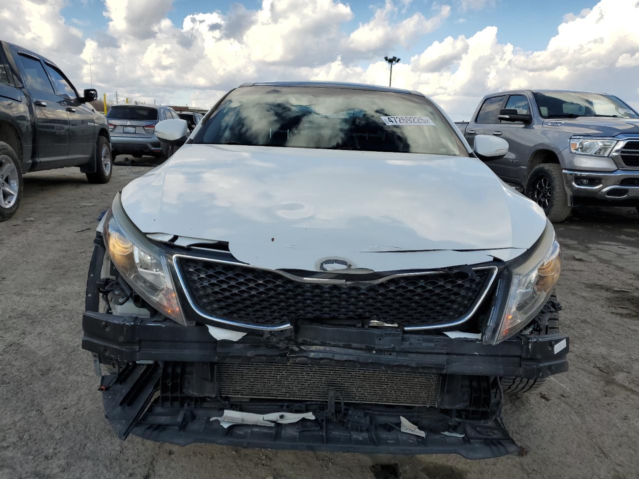 2015 KIA Optima VIN 5XXGN4A79FG415148 Copart auction photo, front end / minor dent/scratches damage thumbnail 5