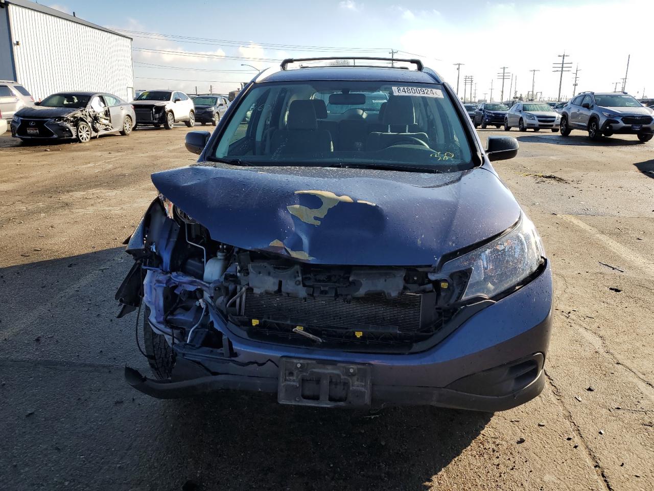 2014 Honda CR-V VIN 2HKRM4H37EH670771 Copart auction photo, all over damage thumbnail 5