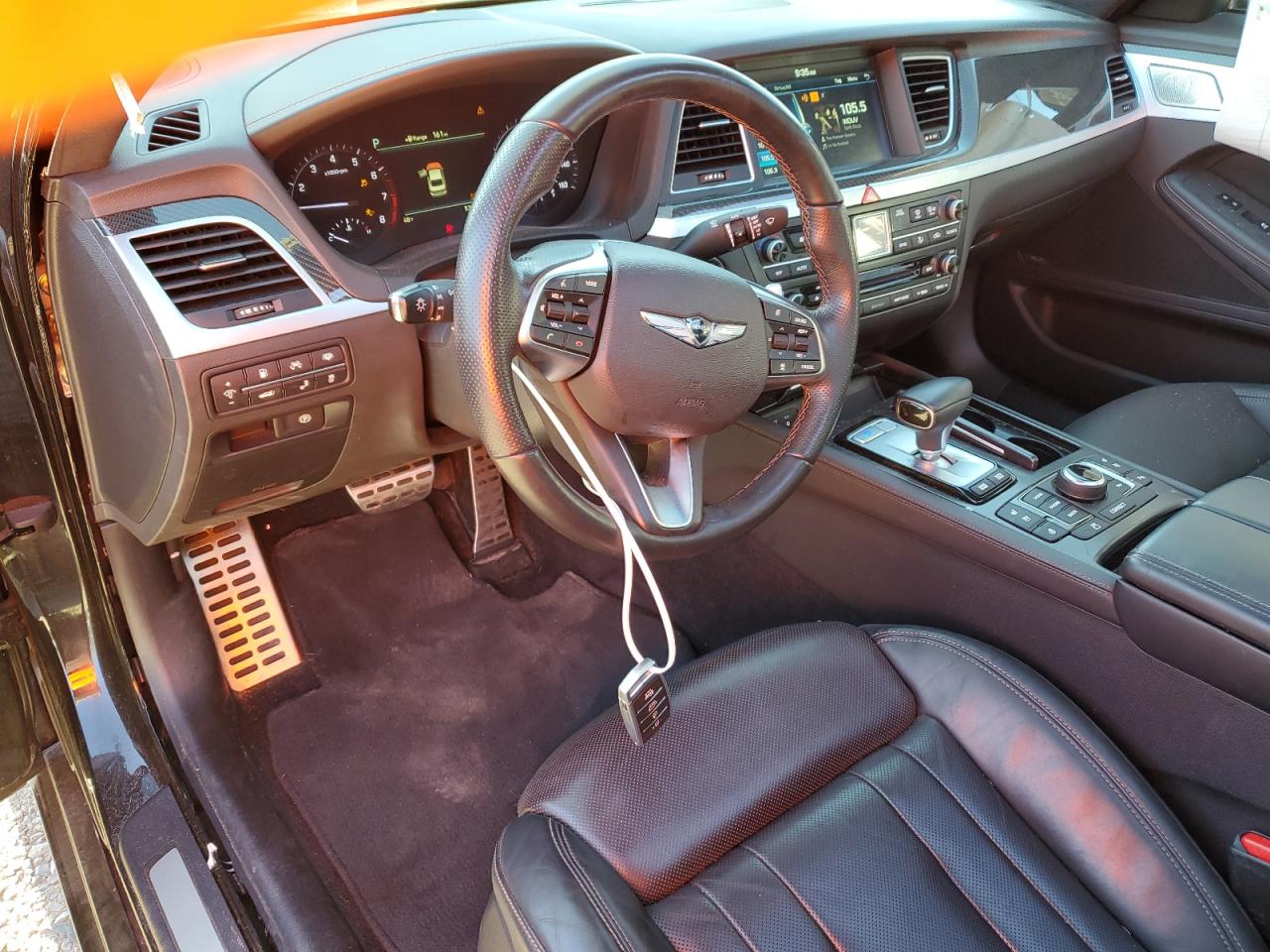 2019 Genesis G80 VIN KMHGN4JB3KU300405 Copart auction photo, side / undercarriage damage thumbnail 8