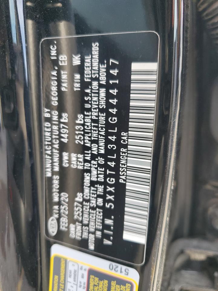 2020 KIA Optima VIN 5XXGT4L34LG444147 Copart auction photo, vandalism damage thumbnail 12