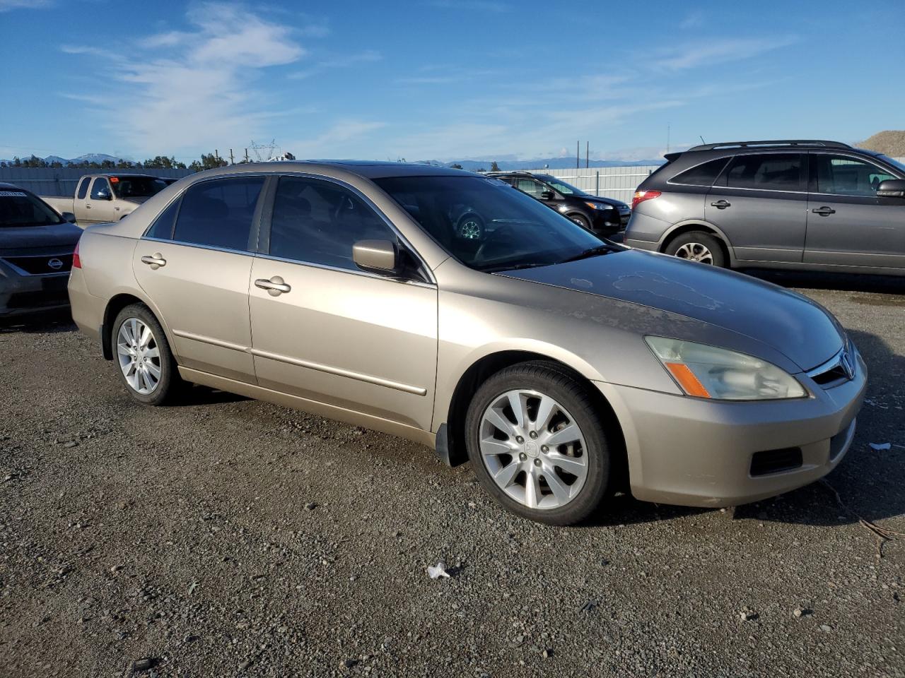 2006 Honda Accord VIN 1HGCM66586A067229 Copart auction photo, side / rear end damage thumbnail 4