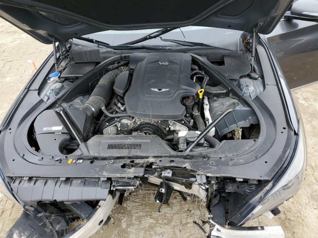 2018 Genesis G80 VIN KMHGN4JE1JU262360 Copart auction photo, front end / rear end damage thumbnail 11