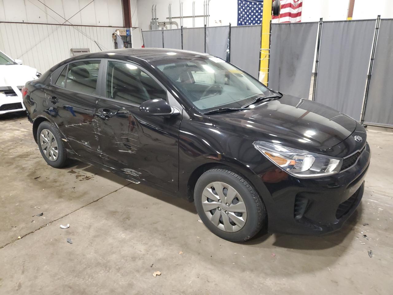 2020 KIA Rio VIN 3KPA24AD1LE357321 Copart auction photo, rear end / side damage thumbnail 4