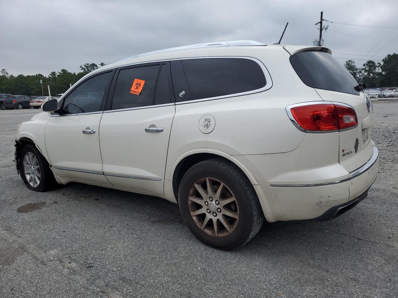 2014 Buick Enclave VIN 5GAKRBKD2EJ291470 Copart auction photo, front end / undercarriage damage thumbnail 2