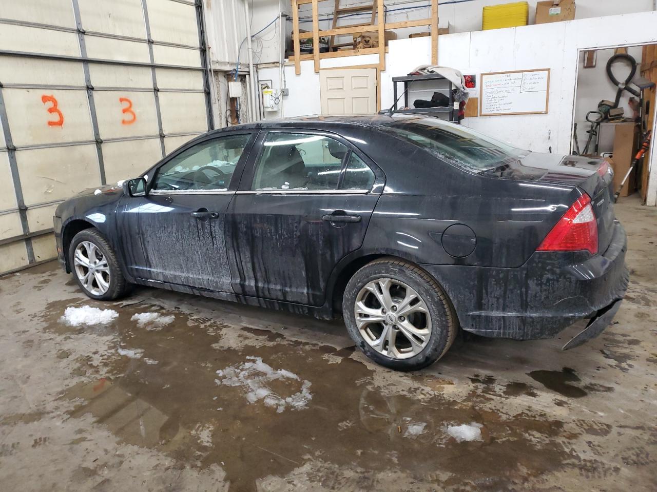 2012 Ford Fusion VIN 3FAHP0HA6CR221477 Copart auction photo, side / rear end damage thumbnail 2