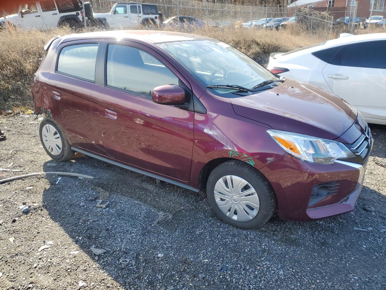 2024 Mitsubishi Mirage VIN ML32AUHJ7RH003179 Copart auction photo, rear end / stripped damage thumbnail 4