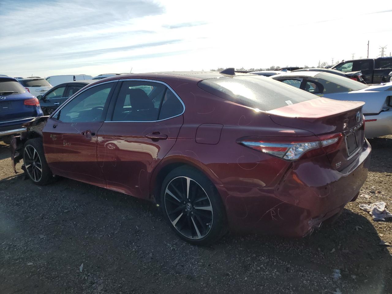 2018 Toyota Camry VIN 4T1B61HK2JU625220 Copart auction photo, all over / stripped damage thumbnail 2
