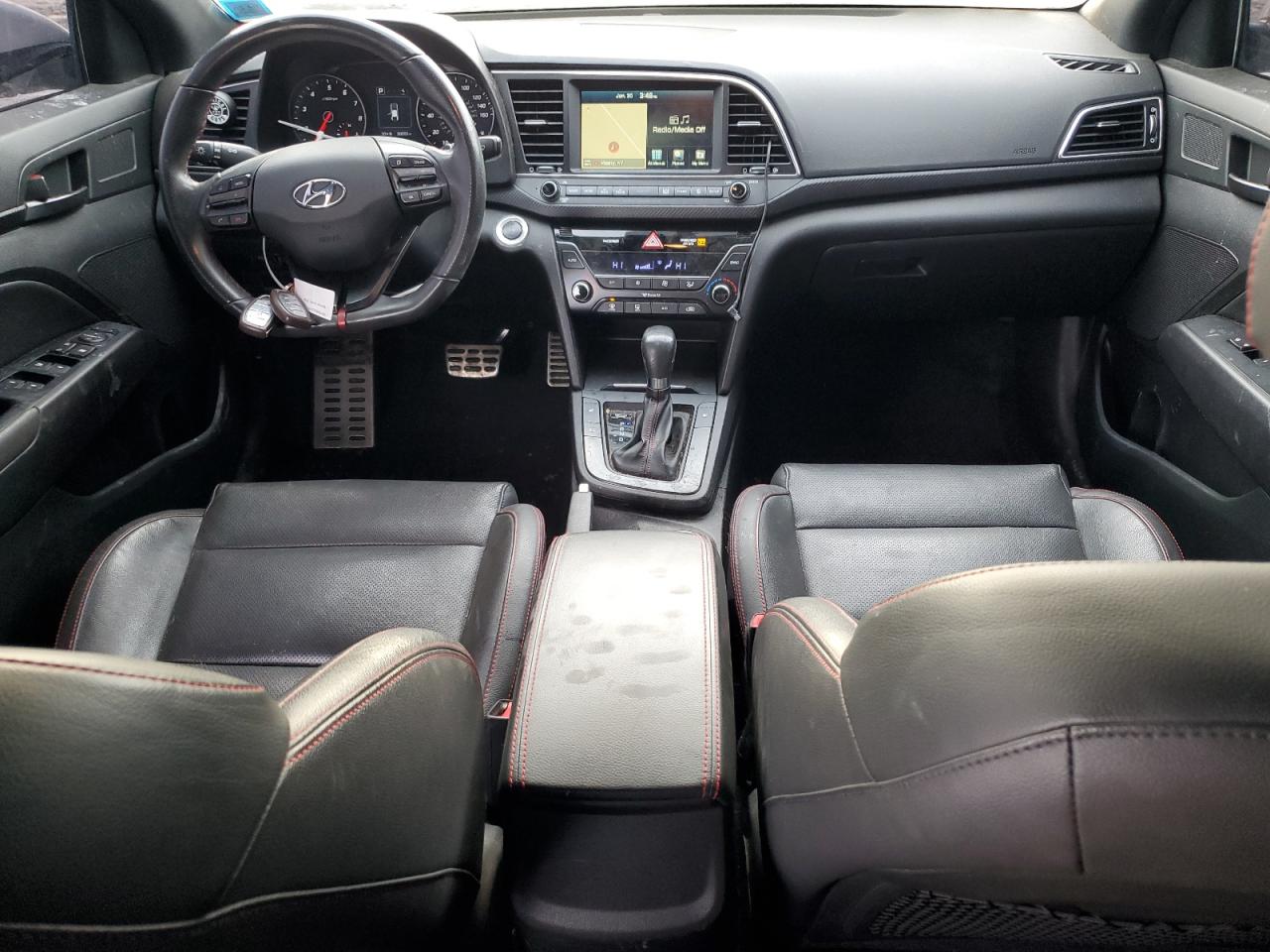 2018 Hyundai Elantra VIN KMHD04LBXJU557610 Copart auction photo, front end damage thumbnail 8