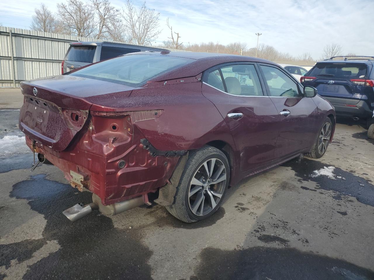 2017 Nissan Maxima VIN 1N4AA6AP2HC425817 Copart auction photo, rear end damage thumbnail 3