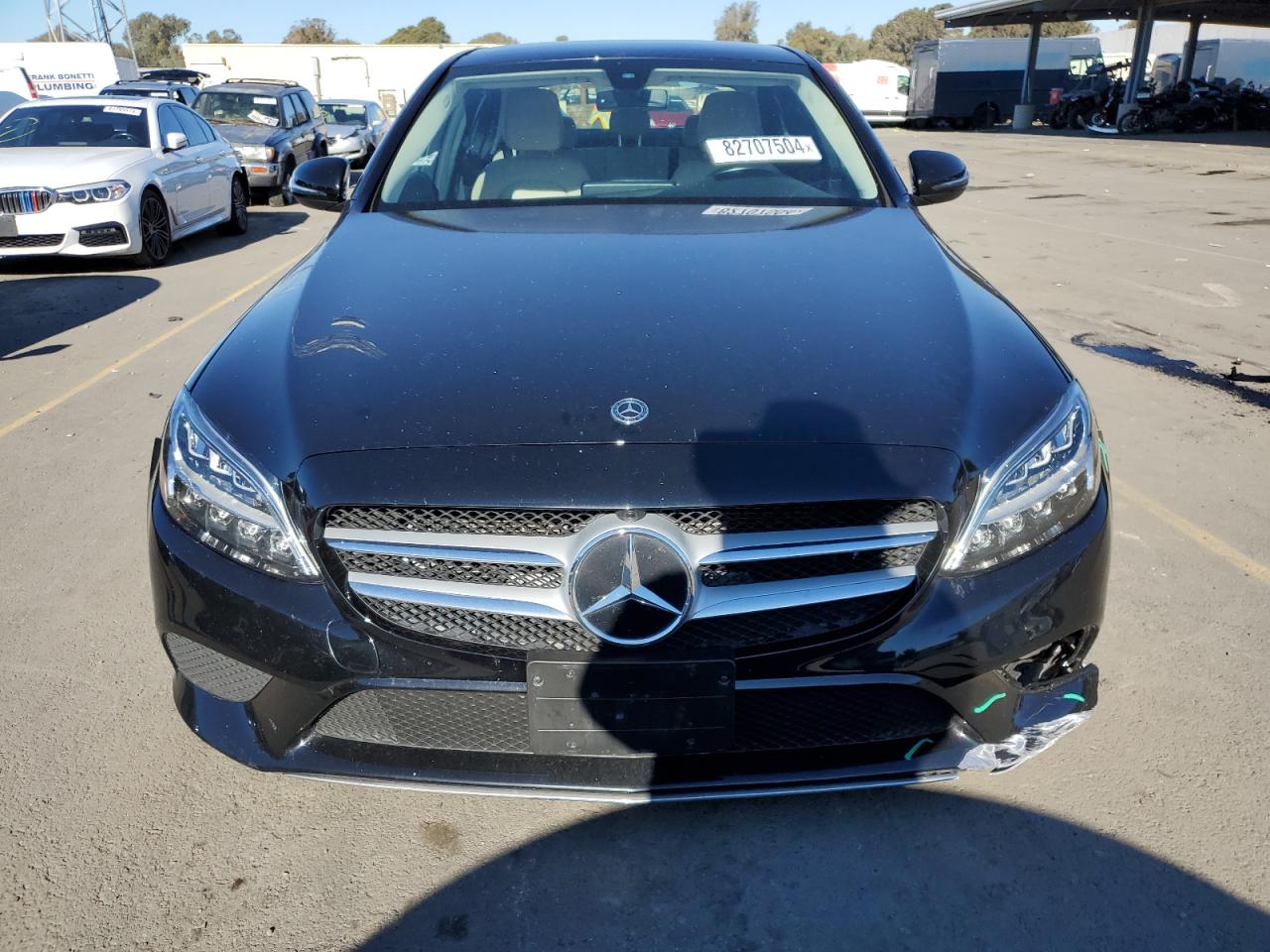 2021 Mercedes-Benz C-klasse VIN W1KWF8DB6MR640756 Copart auction photo, undercarriage / front end damage thumbnail 5