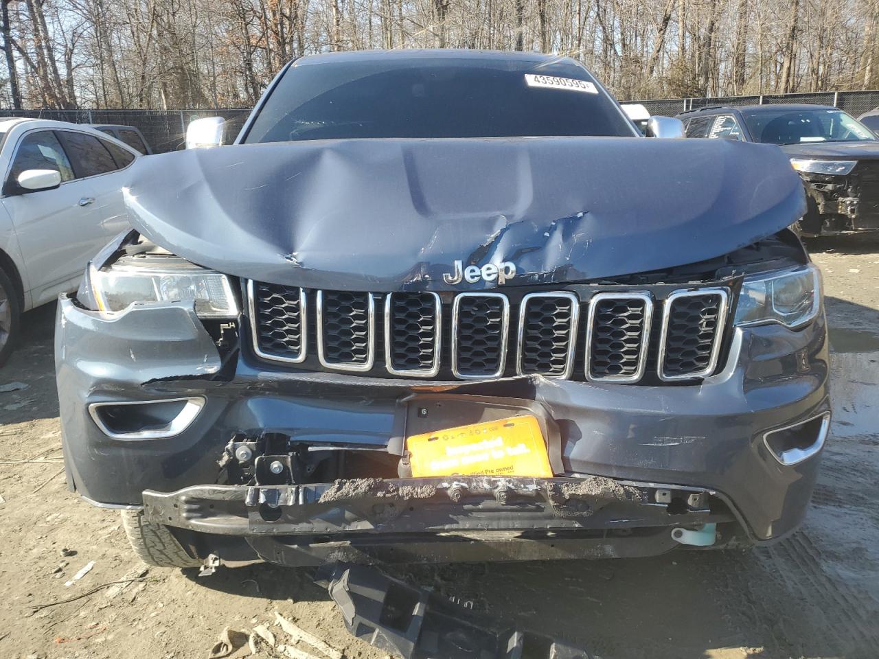 2021 Jeep Grand Cherokee VIN 1C4RJFBG0MC646256 Copart auction photo, front end damage thumbnail 5