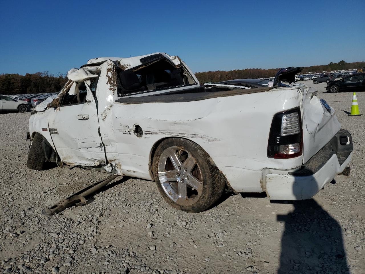 2014 RAM 1500 VIN 3C6JR6CT1EG254636 Copart auction photo, all over damage thumbnail 2