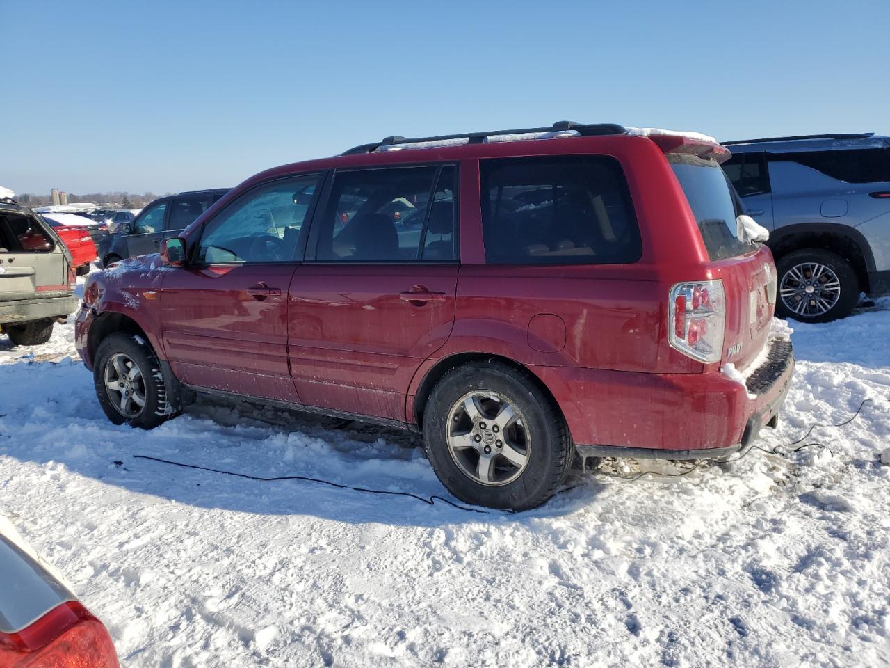 2006 Honda Pilot VIN 5FNYF28506B005626 Copart auction photo, rear end / front end damage thumbnail 2