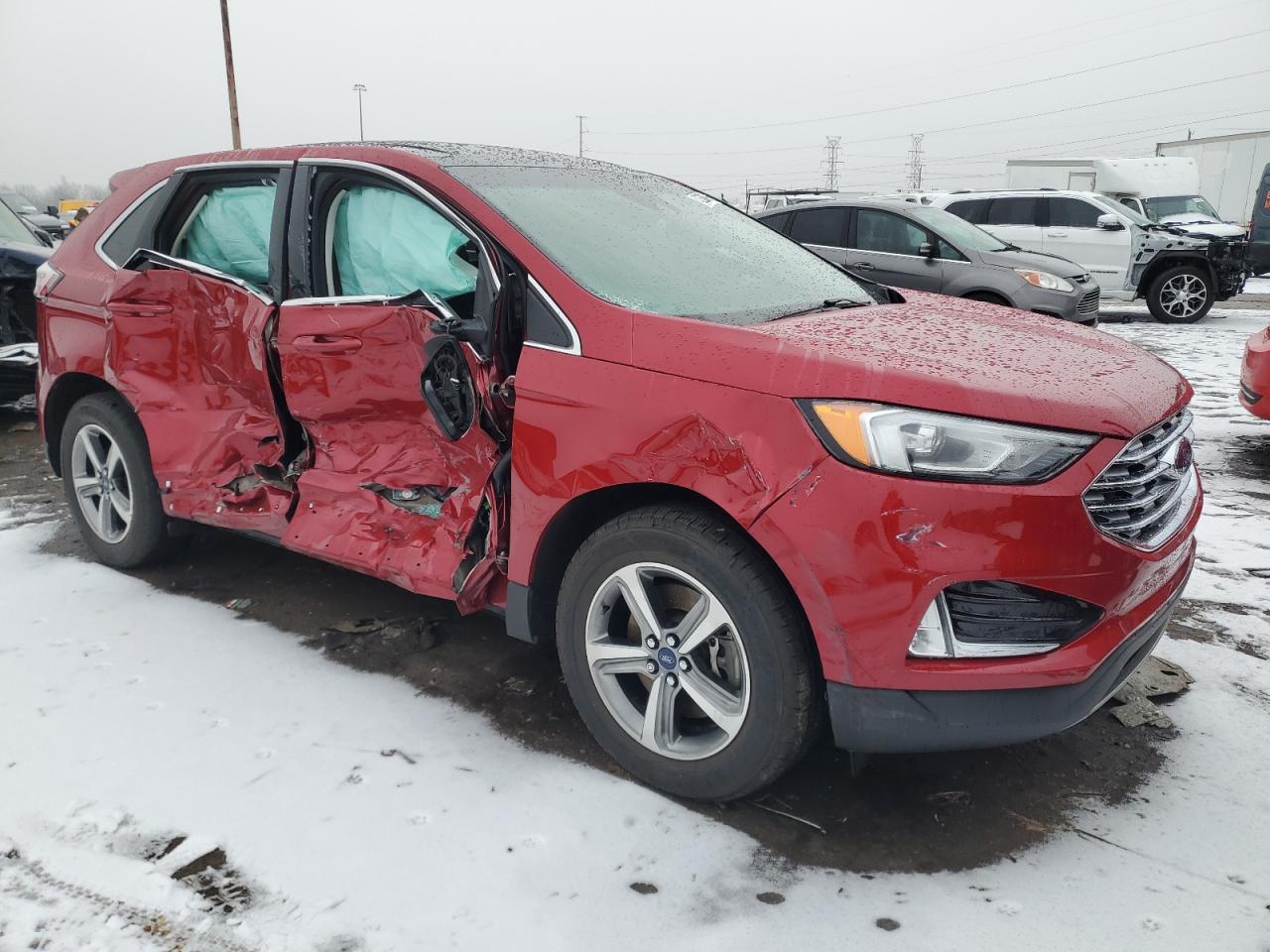 2020 Ford Edge VIN 2FMPK4J93LBB22458 Copart auction photo, side damage thumbnail 4