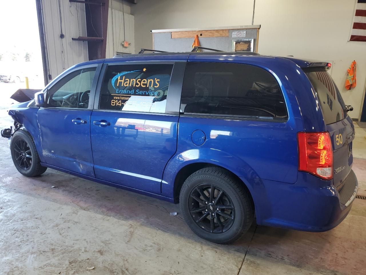 2019 Dodge Caravan VIN 2C4RDGEG5KR735639 Copart auction photo, front end damage thumbnail 2