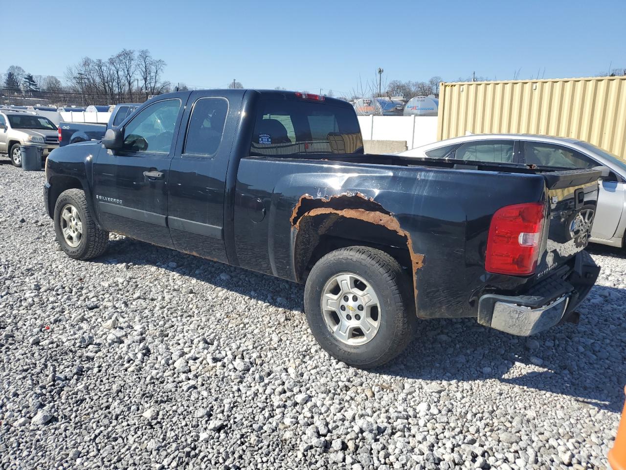 2007 Chevrolet Silverado VIN 2GCEC19J171617078 Copart auction photo, rear end / mechanical damage thumbnail 2