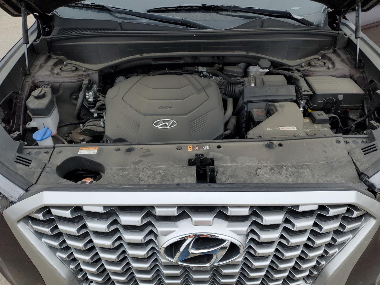 2021 Hyundai Palisade VIN KM8R4DHE4MU263184 Copart auction photo, front end / undercarriage damage thumbnail 12