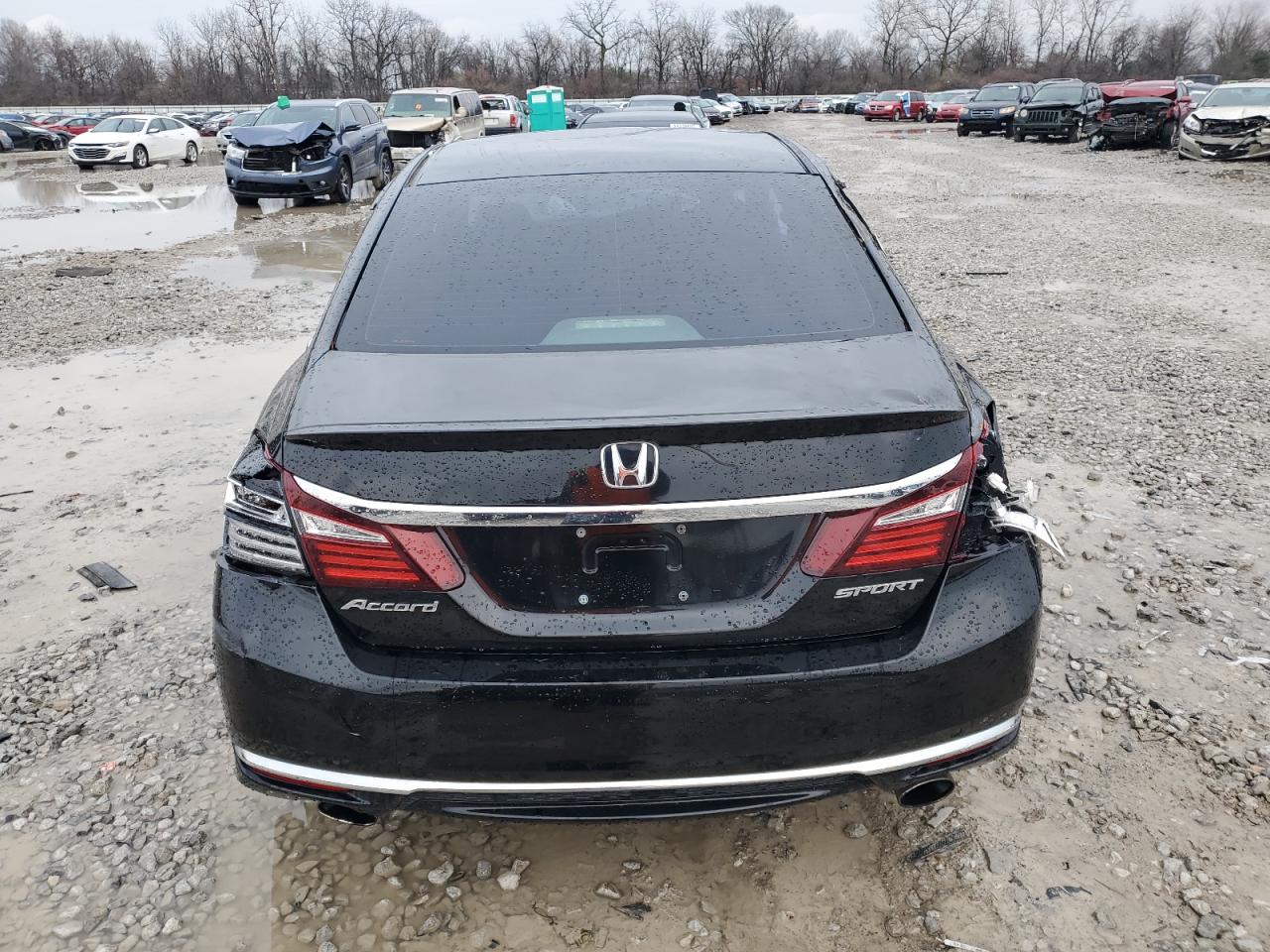 2016 Honda Accord VIN 1HGCR2F50GA163741 Copart auction photo, all over damage thumbnail 6