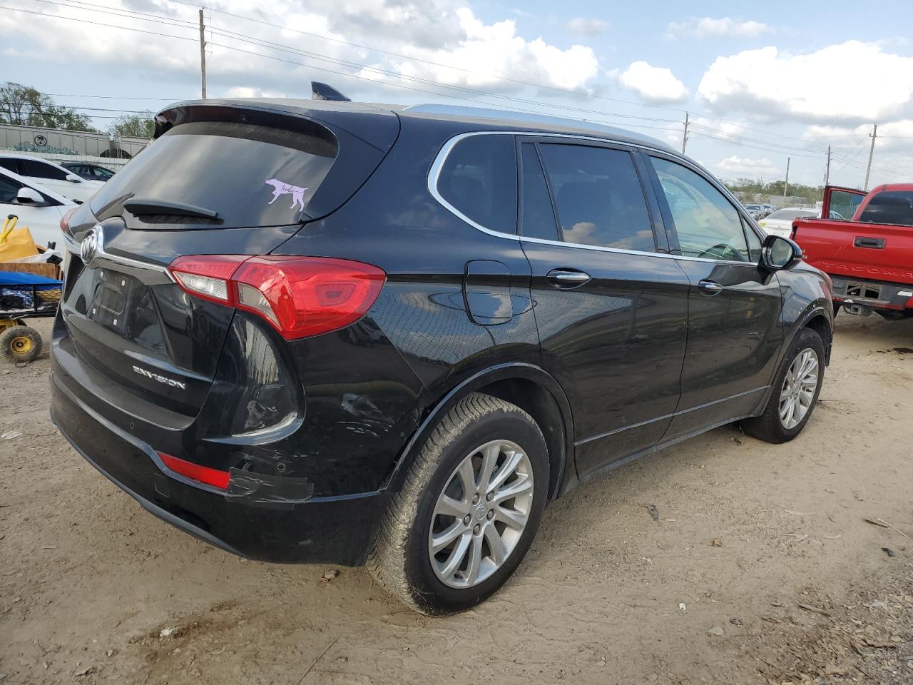 2020 Buick Envision VIN LRBFXCSA2LD213363 Copart auction photo, side / front end damage thumbnail 3
