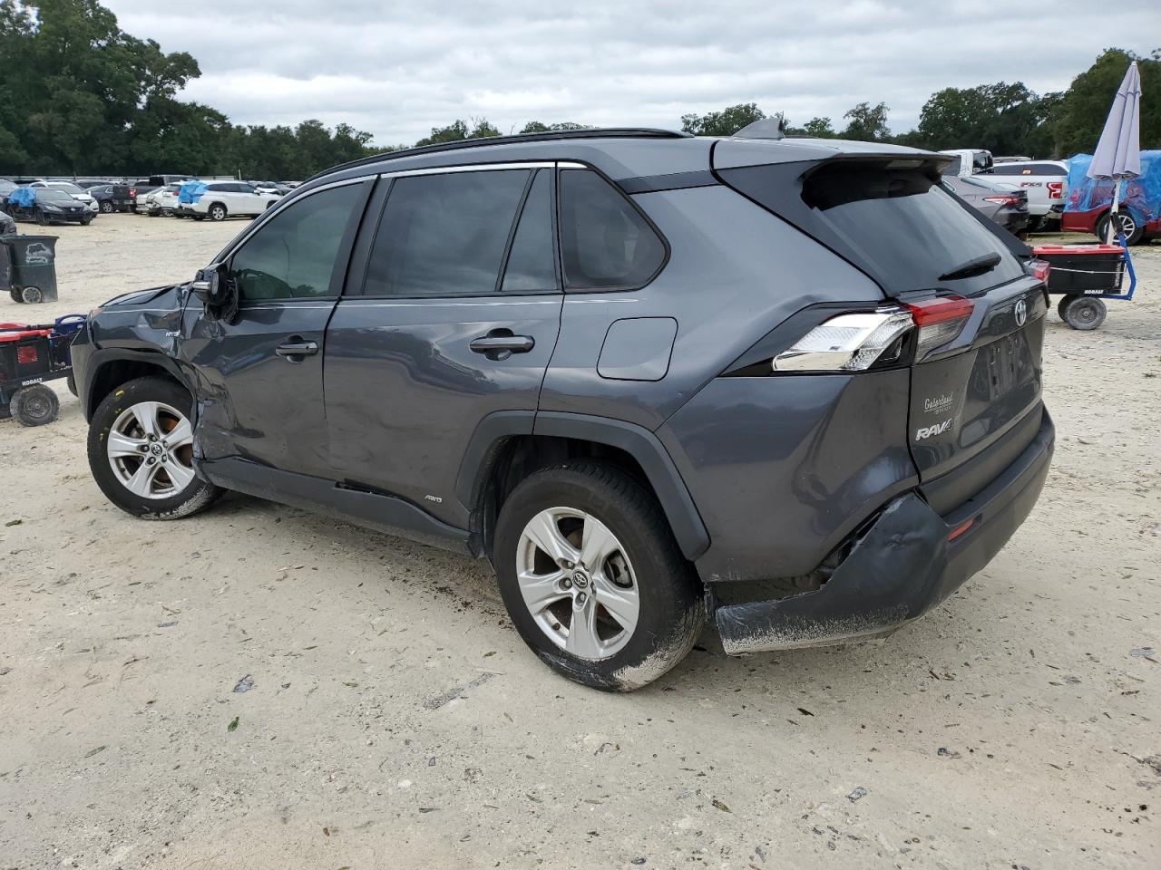 2019 Toyota RAV 4 VIN JTMRWRFV9KD028775 Copart auction photo, side damage thumbnail 2