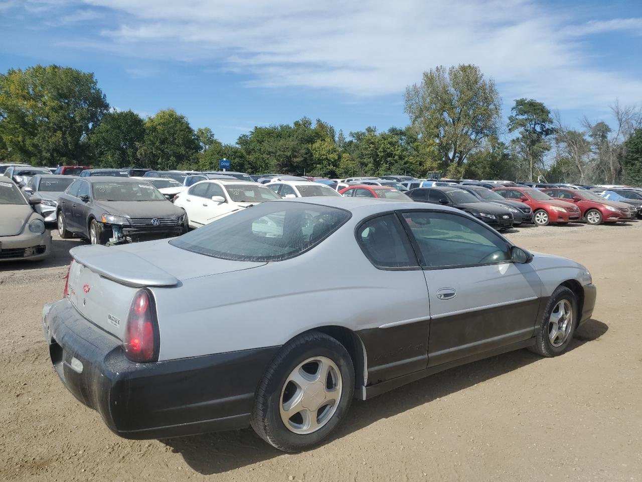 2002 Chevrolet Monte Carlo VIN 2G1WX15KX29200617 Copart auction photo, rear end damage thumbnail 3