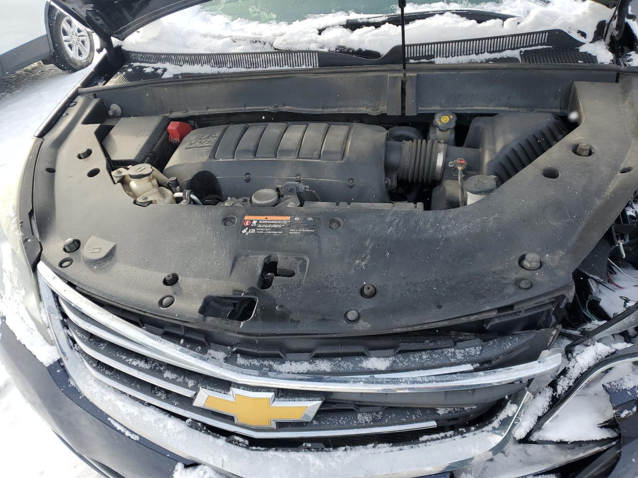 2015 Chevrolet Traverse VIN 1GNKVGKDXFJ247734 Copart auction photo, front end / side damage thumbnail 12