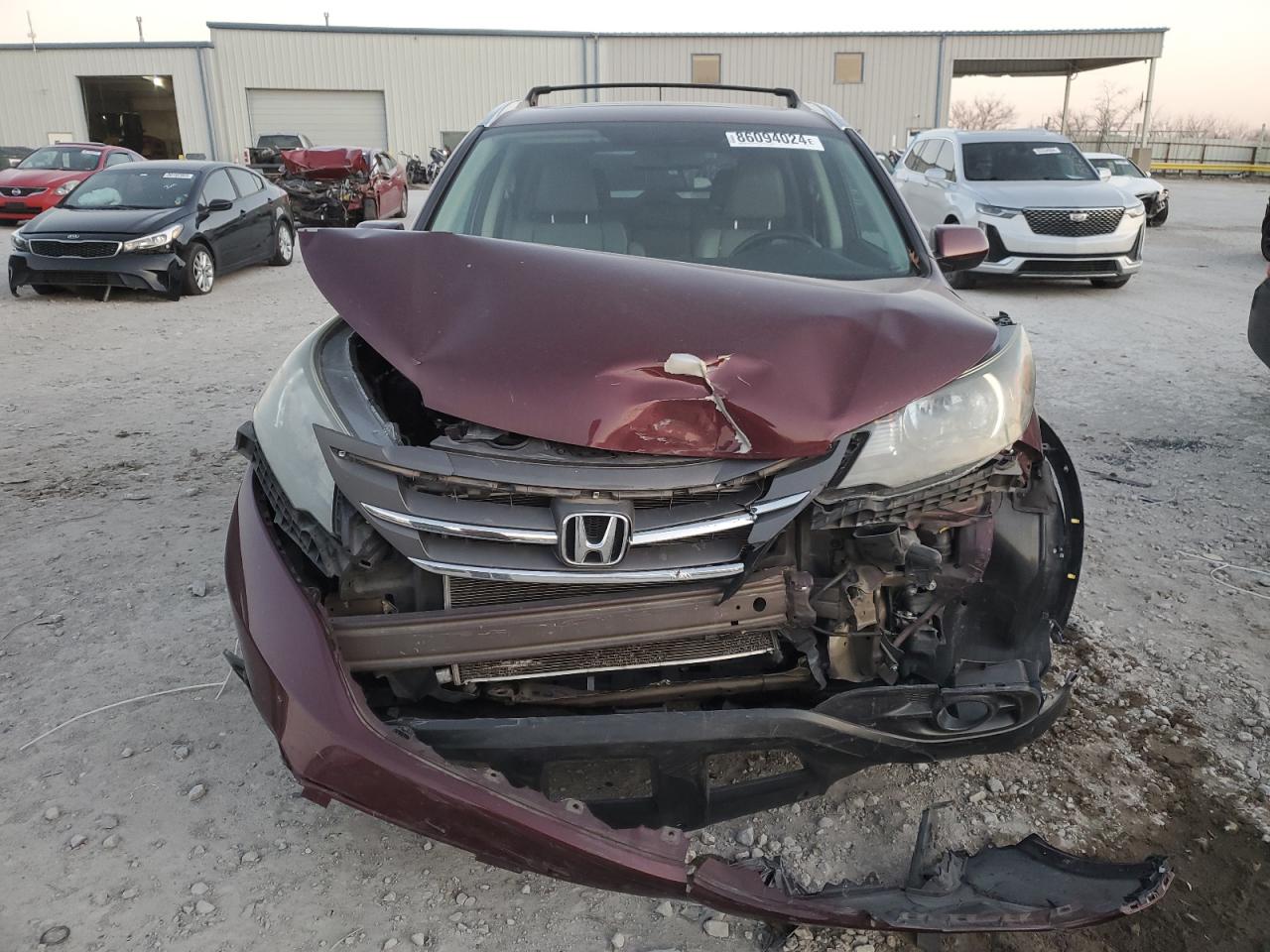 2013 Honda CR-V VIN 5J6RM4H74DL021744 Copart auction photo, front end damage thumbnail 5