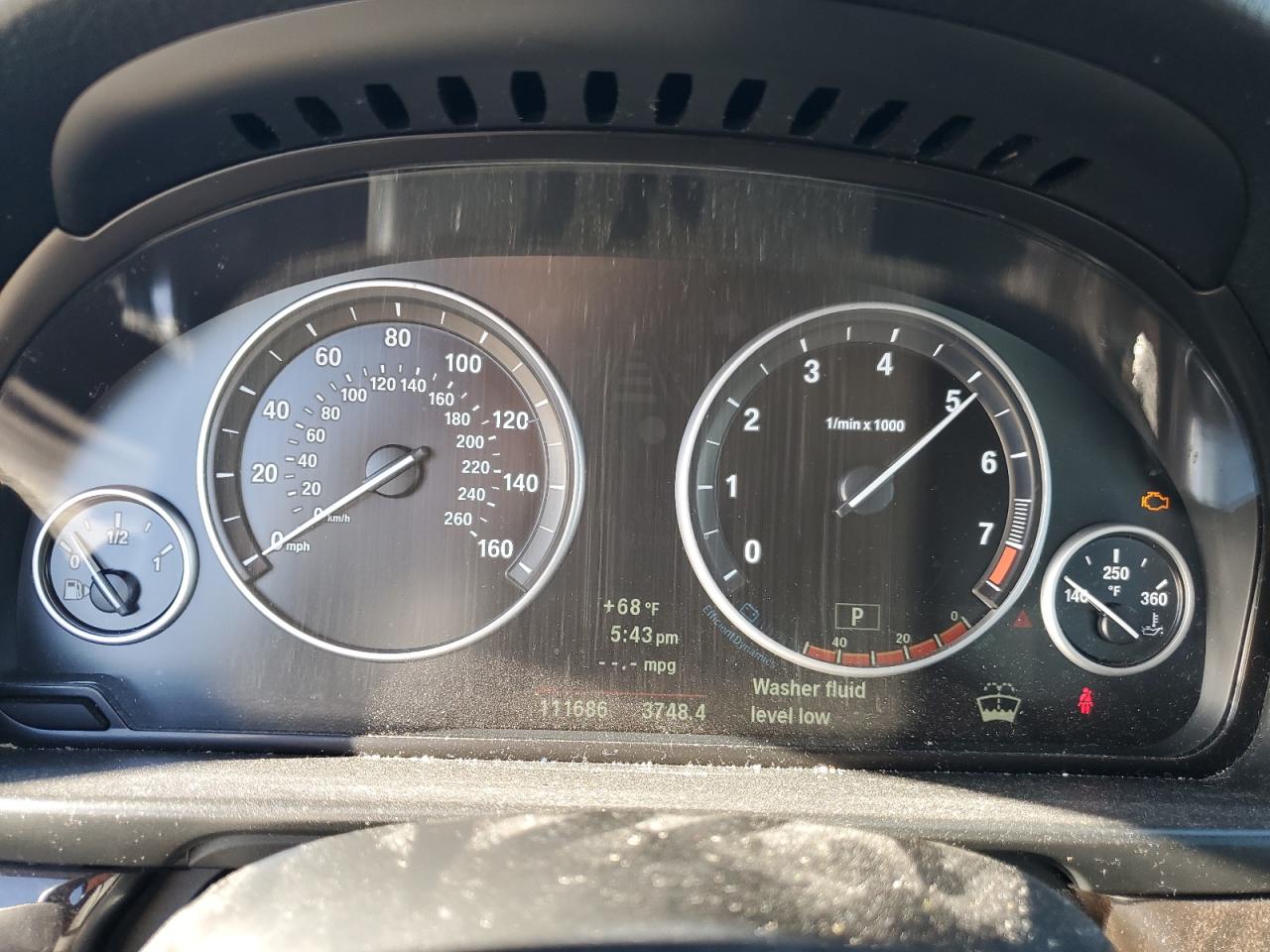 2013 BMW 5er VIN WBAXH5C54DD109715 Copart auction photo, rear end damage thumbnail 9