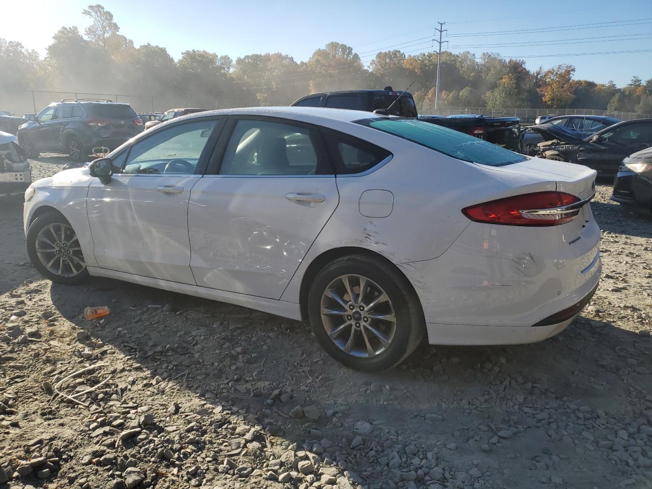 2017 Ford Fusion VIN 3FA6P0H79HR333306 Copart auction photo, side / undercarriage damage thumbnail 2