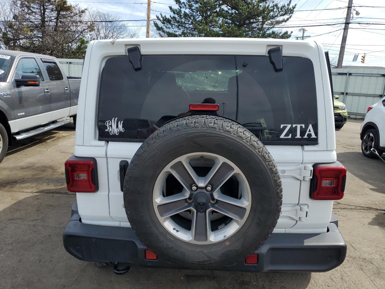 2020 Jeep Wrangler VIN 1C4HJXEN2LW131820 Copart auction photo, rollover damage thumbnail 6
