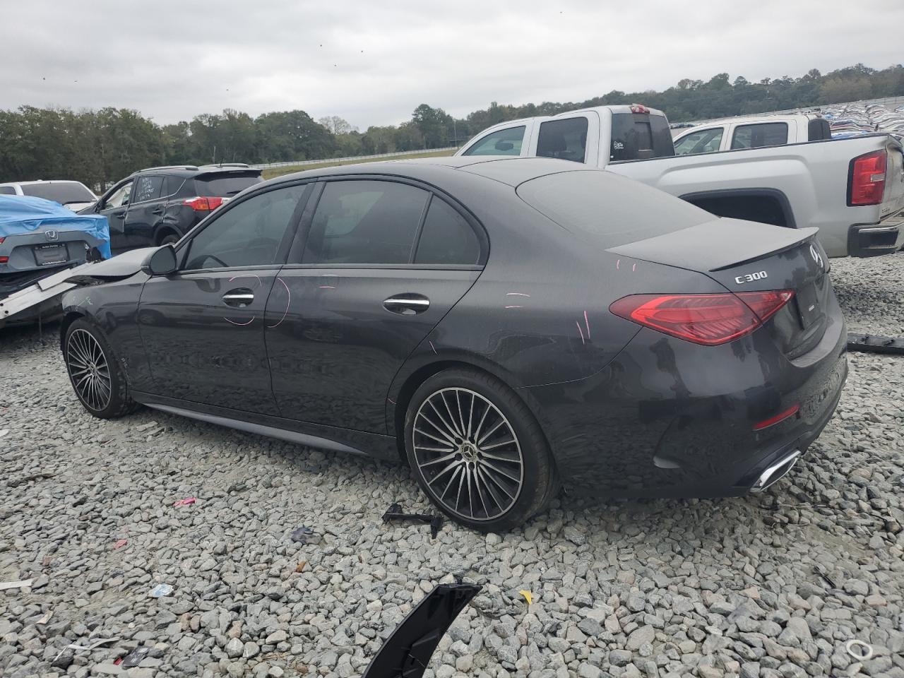 2022 Mercedes-Benz C-klasse VIN W1KAF4GB7NR065907 Copart auction photo, front end damage thumbnail 2