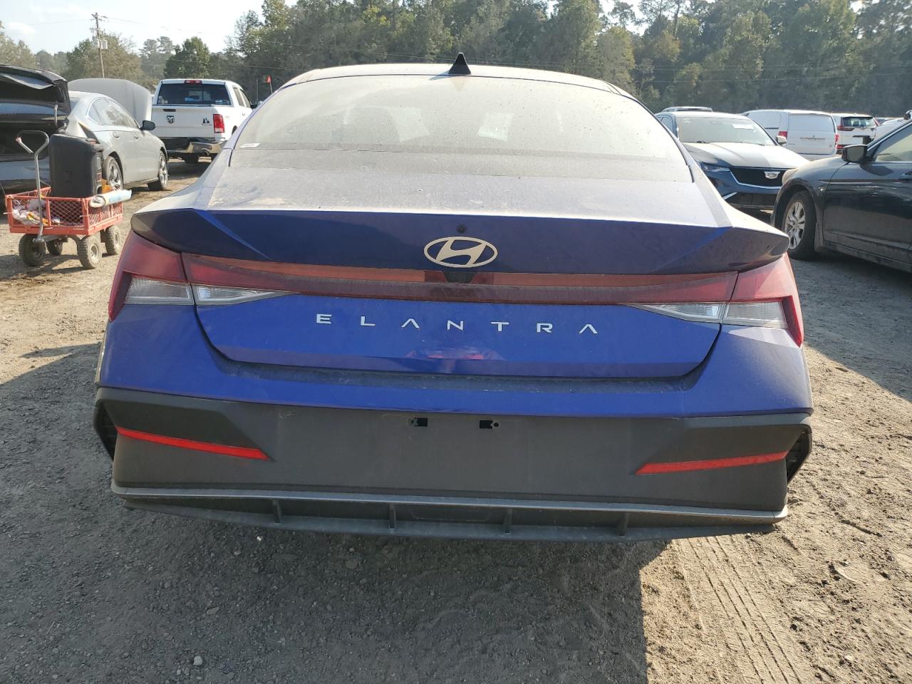 2024 Hyundai Elantra VIN KMHLM4DG7RU635881 Copart auction photo, front end / side damage thumbnail 6