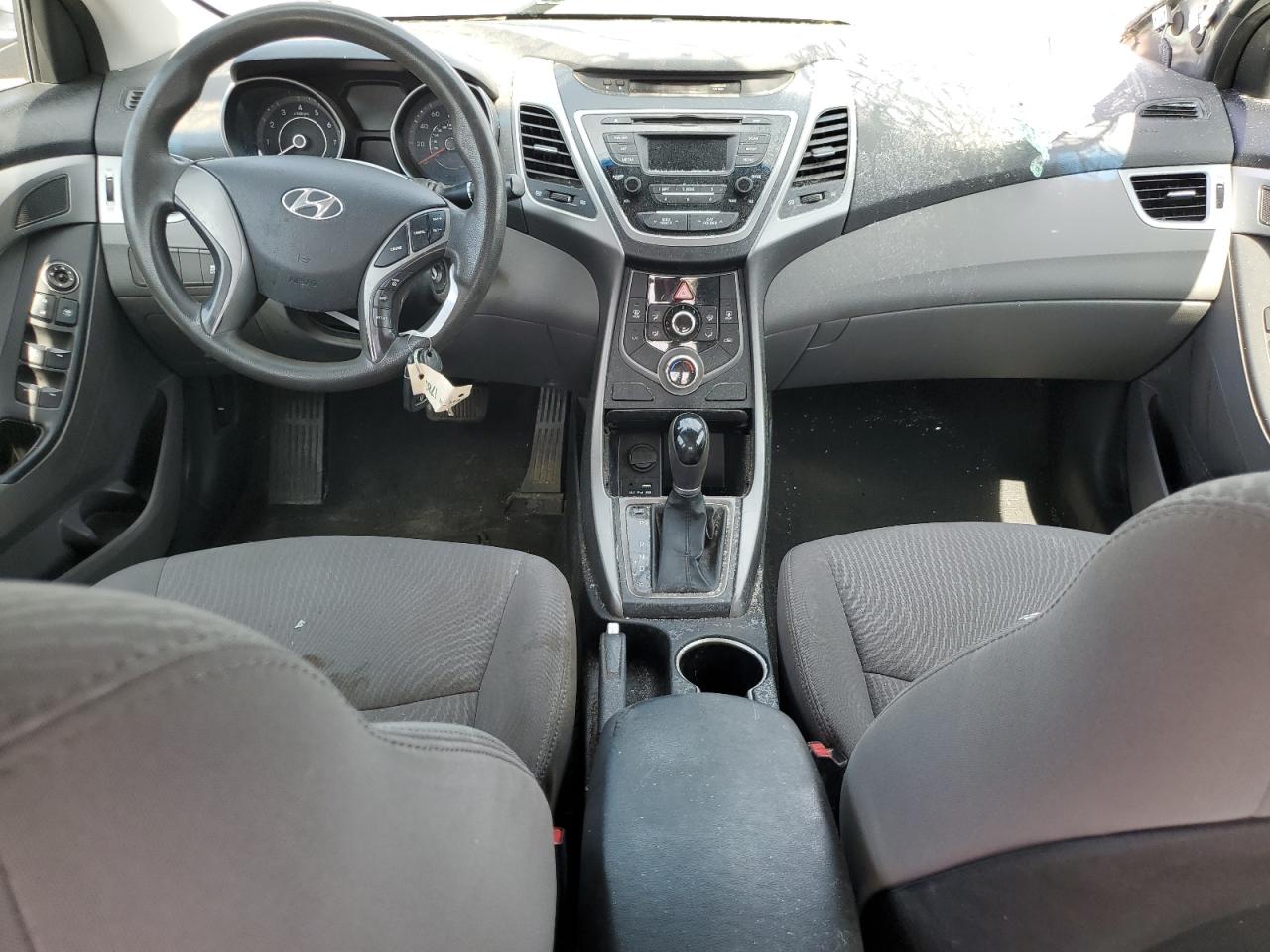 2014 Hyundai Elantra VIN 5NPDH4AE1EH492821 Copart auction photo, front end / rear end damage thumbnail 8