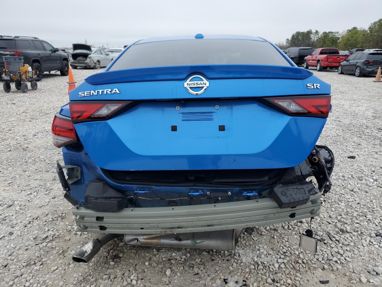 2021 Nissan Sentra VIN 3N1AB8DV6MY256788 Copart auction photo, rear end / side damage thumbnail 6