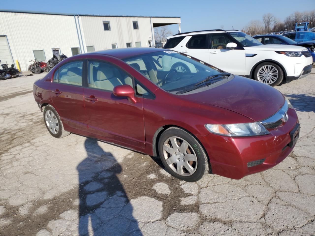 2009 Honda Civic VIN 19XFA16549E009711 Copart auction photo, rear end damage thumbnail 4