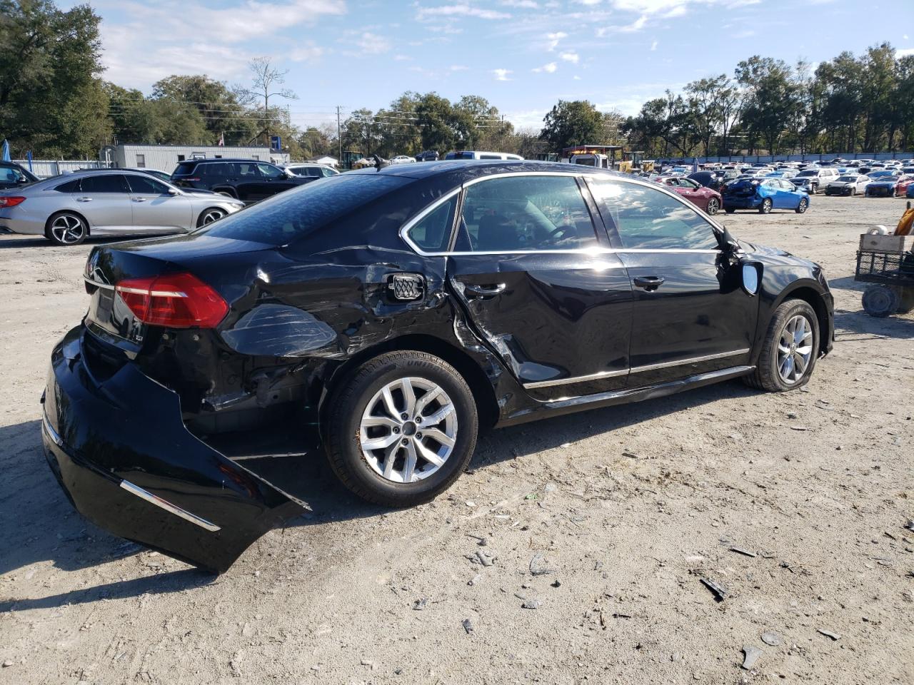 2016 Volkswagen Passat VIN 1VWAT7A30GC044132 Copart auction photo, rear end / side damage thumbnail 3