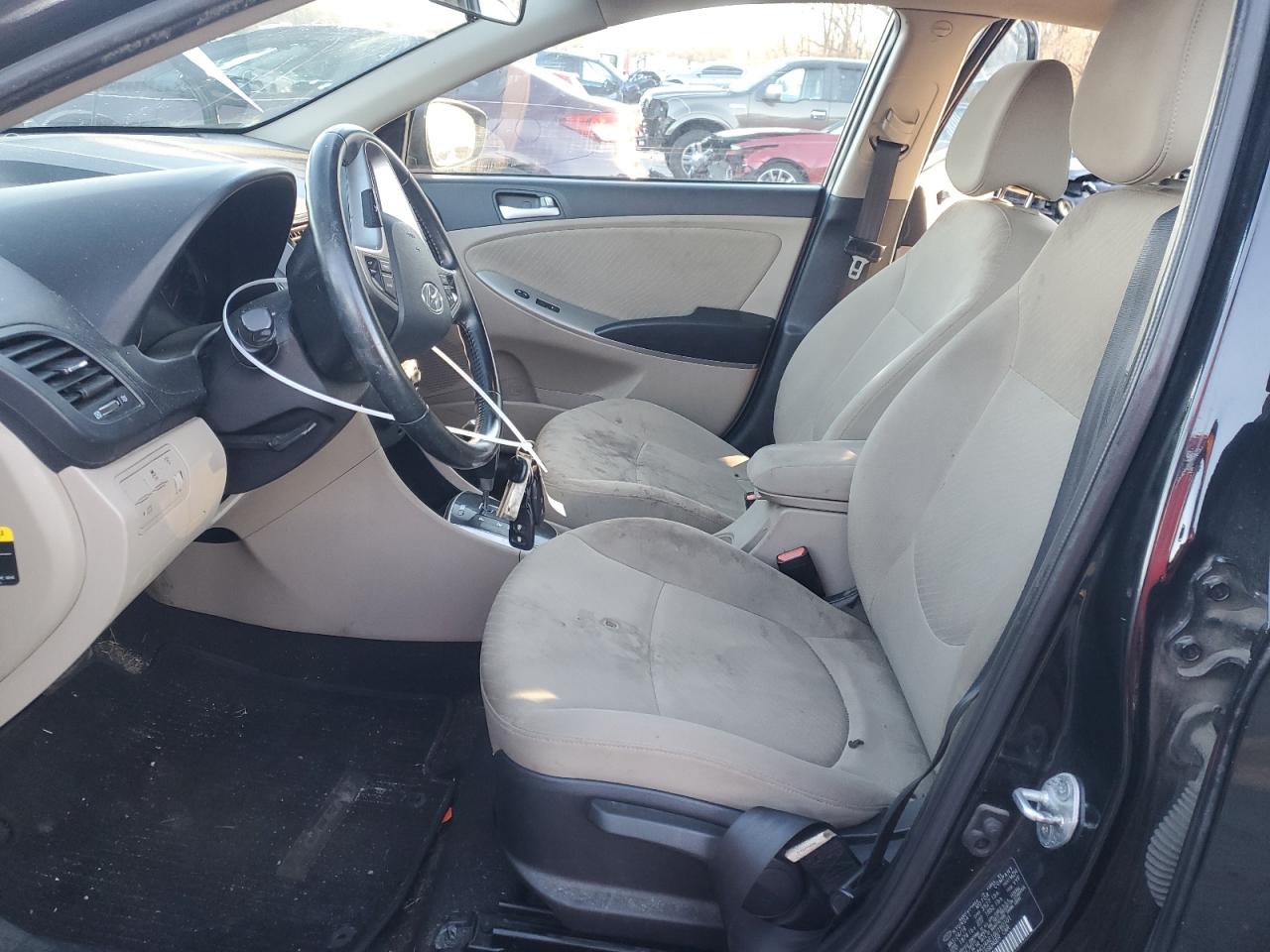 2016 Hyundai Accent VIN KMHCU4AE1GU160101 Copart auction photo, side damage thumbnail 7