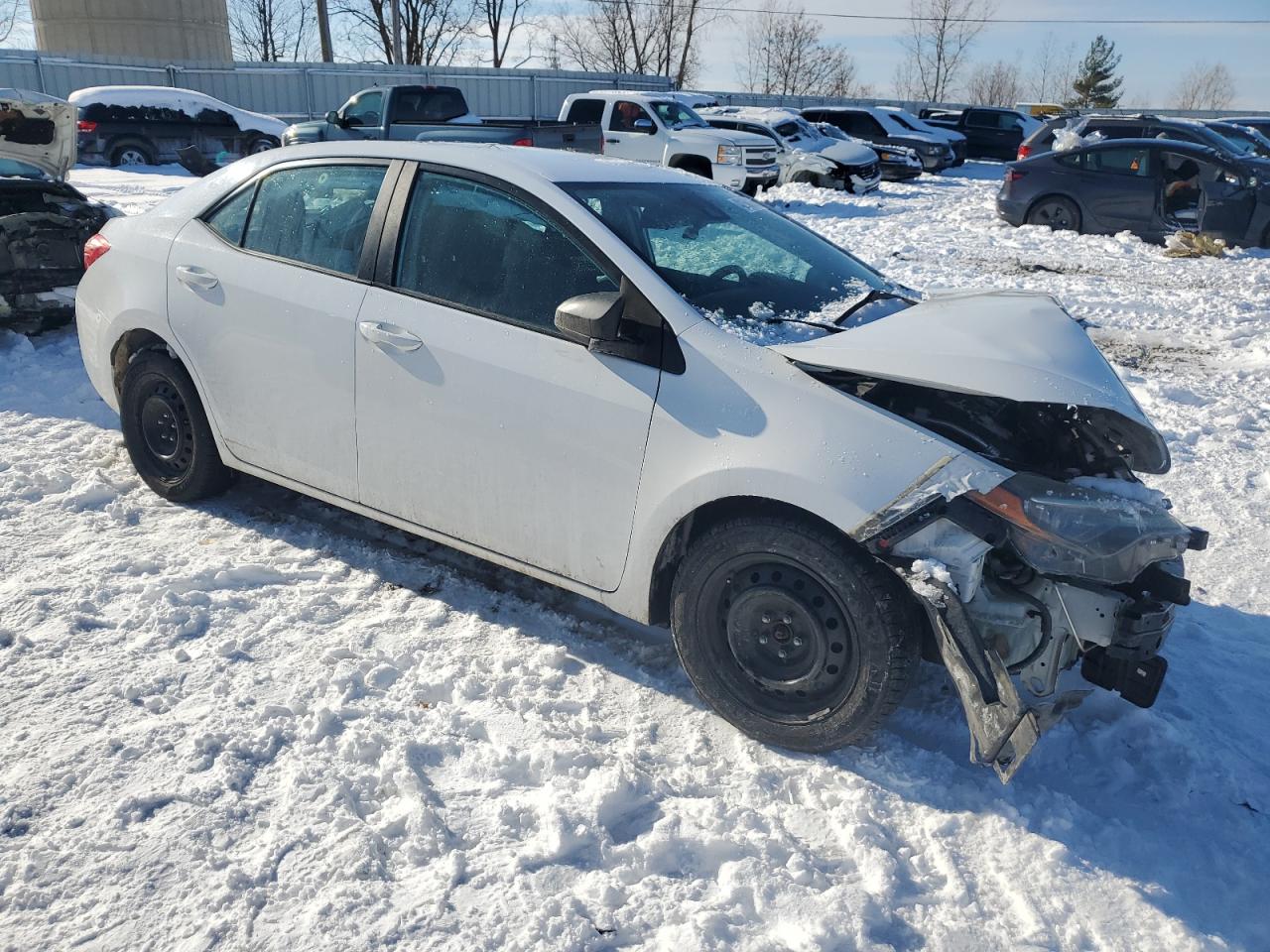 2018 Toyota Corolla VIN 2T1BURHE7JC087064 Copart auction photo, front end / side damage thumbnail 4