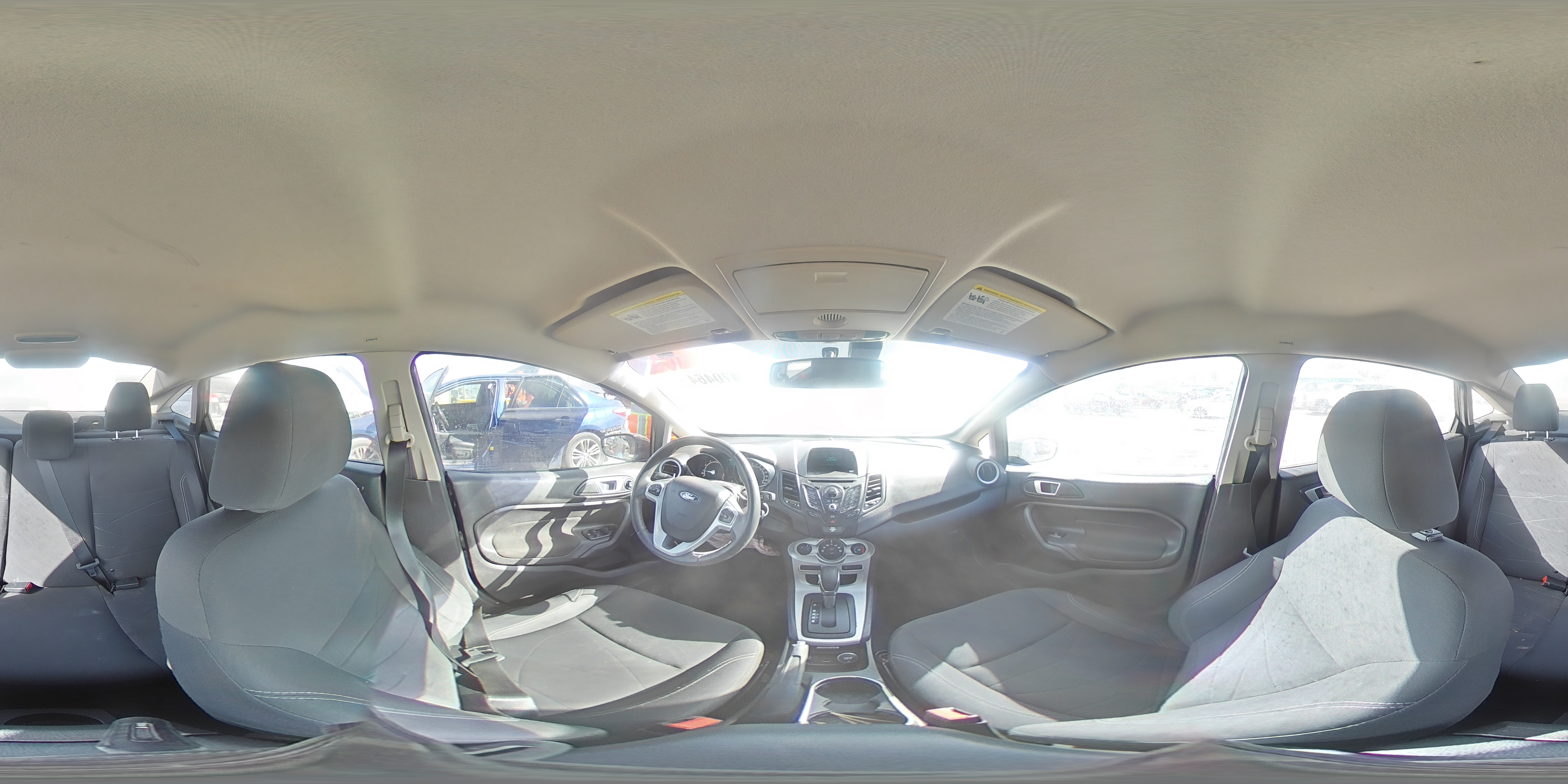 2015 Ford Fiesta VIN 3FADP4BJ3FM153235 Copart auction photo, front end / undercarriage damage thumbnail 13