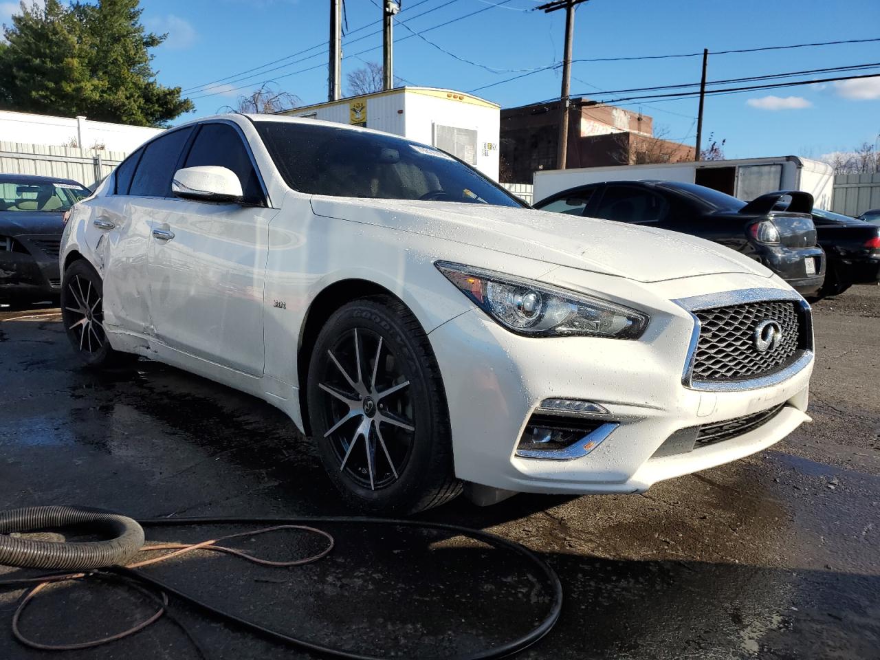 2020 Infiniti Q50 VIN JN1EV7AR8LM250230 Copart auction photo, side / undercarriage damage thumbnail 4