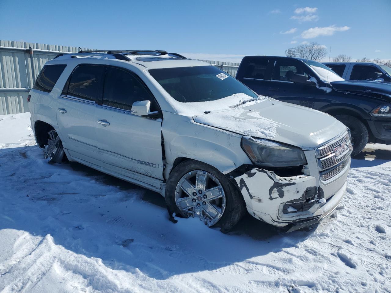 2013 GMC Acadia VIN 1GKKRTKD7DJ165242 Copart auction photo, front end / undercarriage damage thumbnail 4