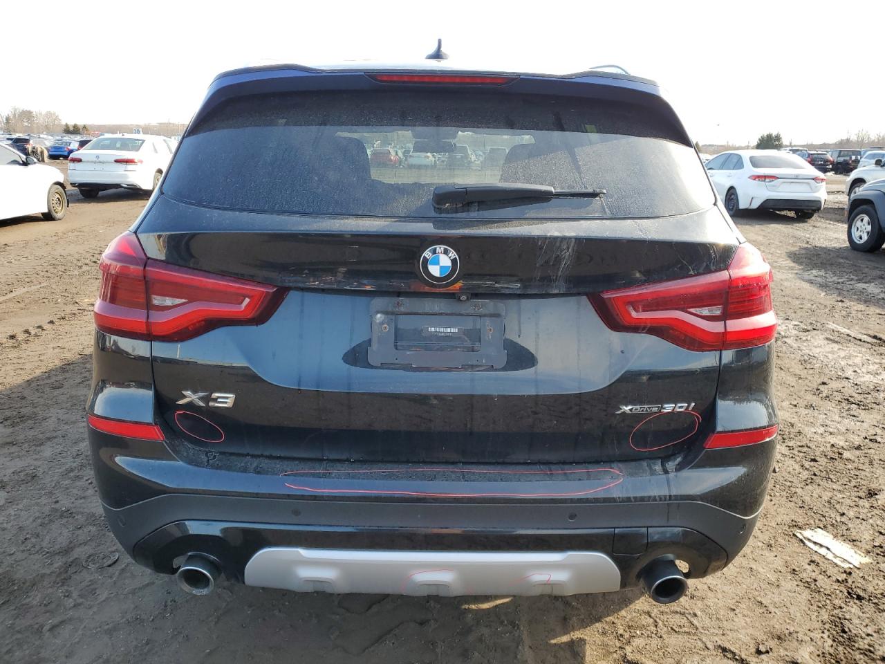 2020 BMW X3 VIN 5UXTY5C09L9B72382 Copart auction photo, front end damage thumbnail 6