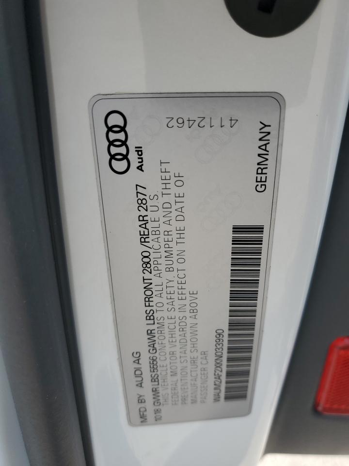 2019 Audi A6 VIN WAUM2AF2XKN033990 Copart auction photo, rear end damage thumbnail 12