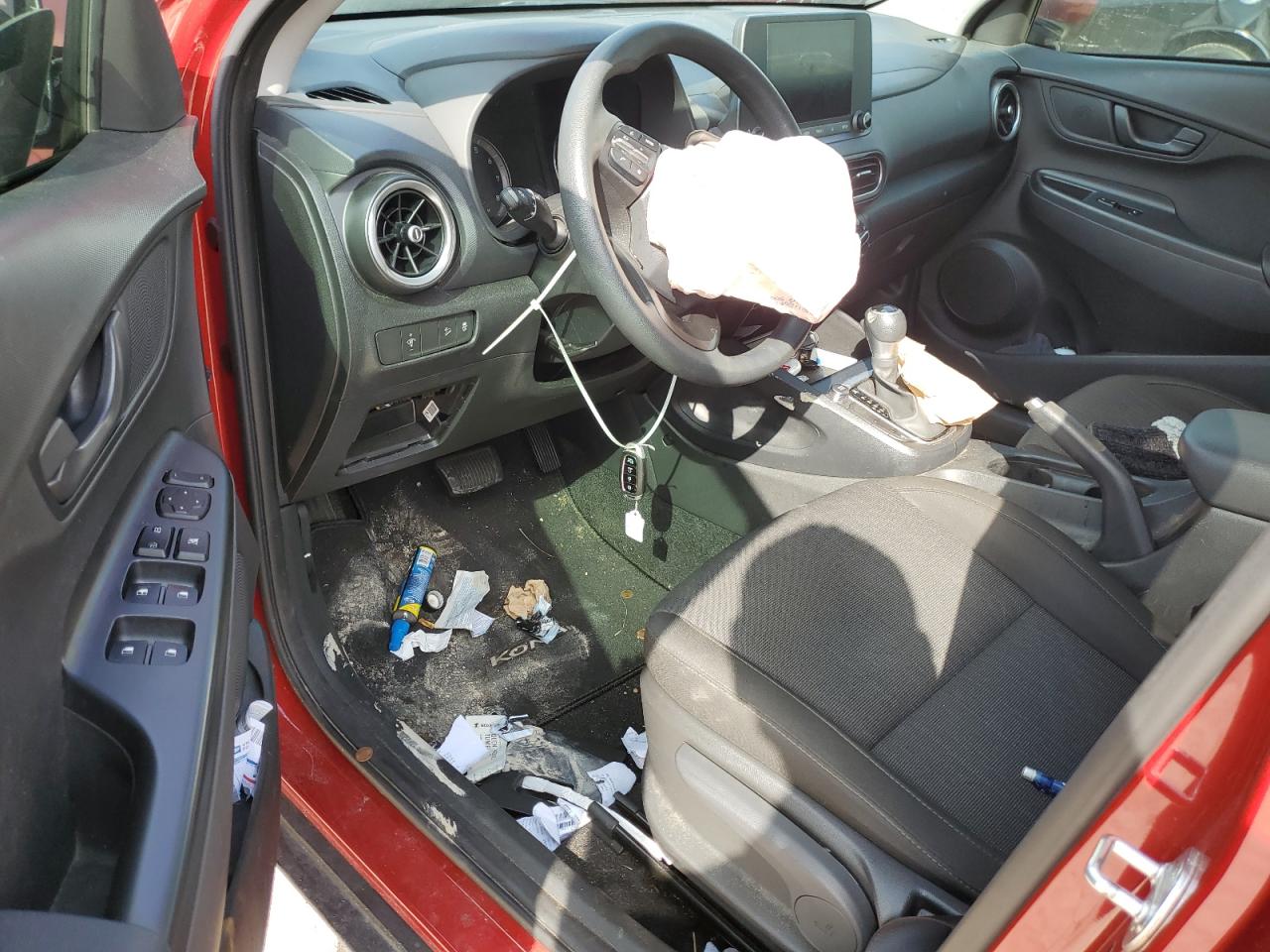 2022 Hyundai Kona VIN KM8K62AB2NU870007 Copart auction photo, front end / side damage thumbnail 8