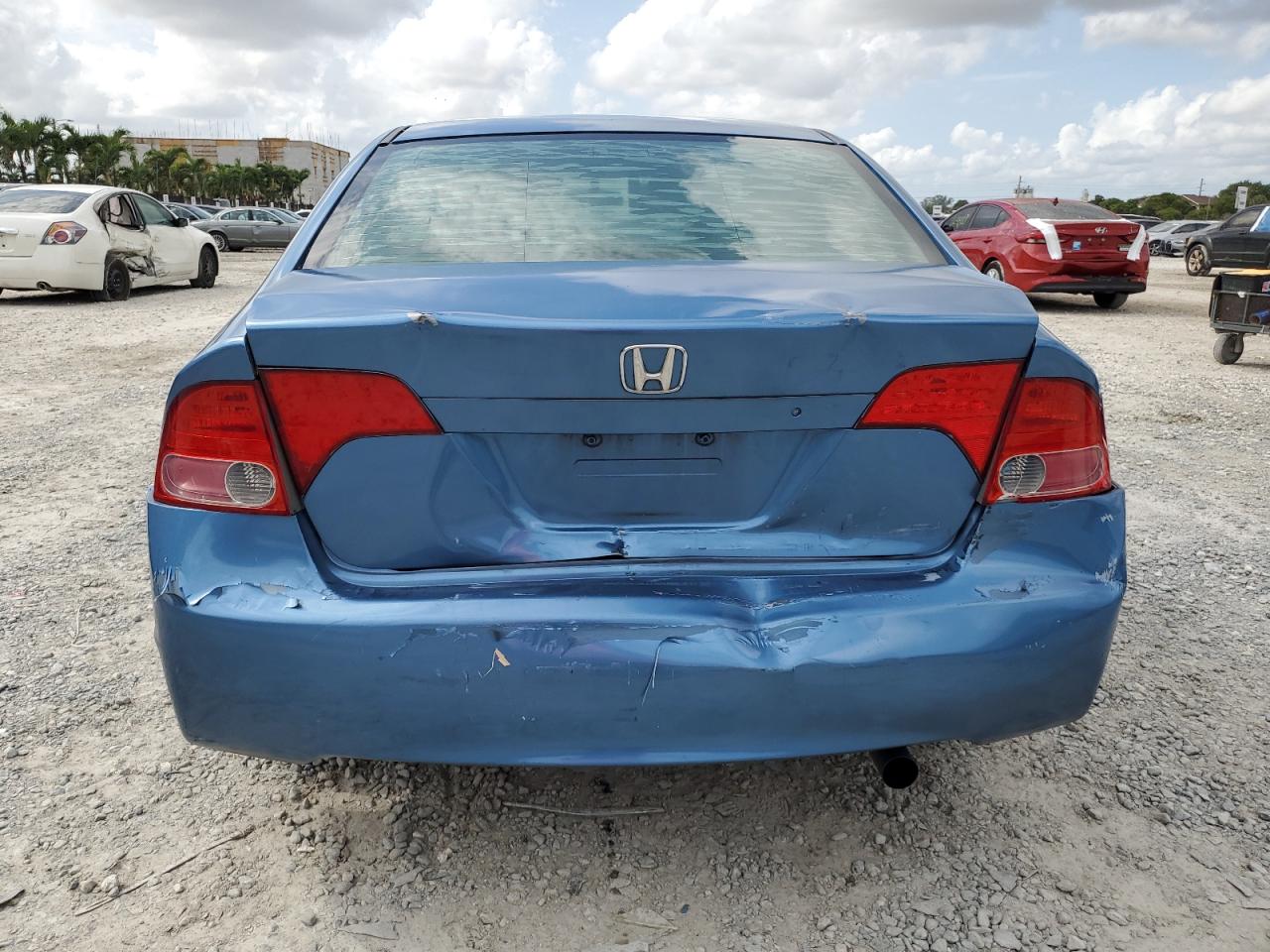 2007 Honda Civic VIN 1HGFA16547L115968 Copart auction photo, front end / rear end damage thumbnail 6