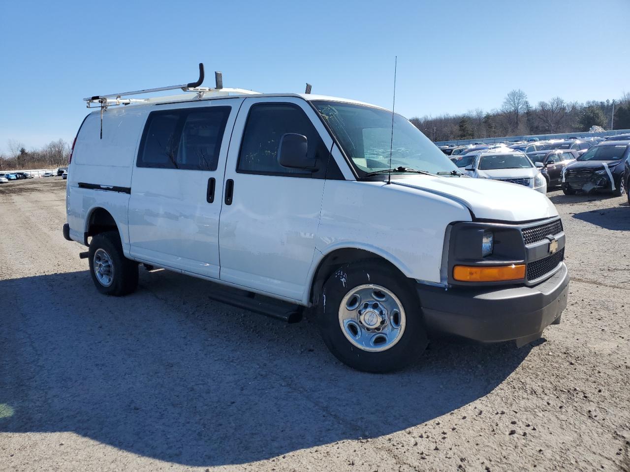 2015 Chevrolet Express VIN 1GCWGFCF7F1276056 Copart auction photo, front end damage thumbnail 4