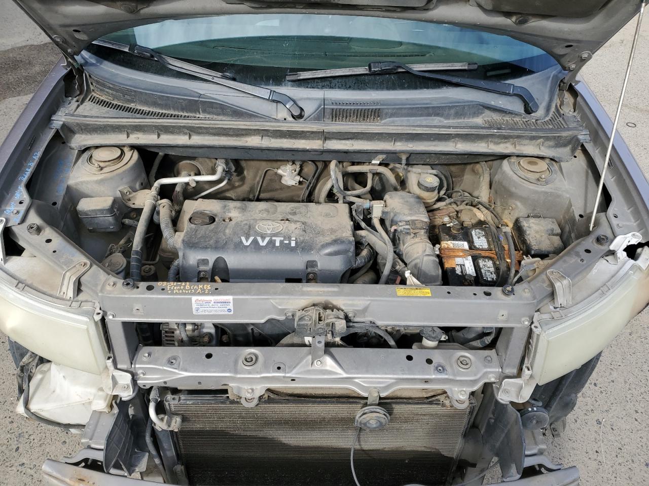 2005 Toyota xB VIN JTLKT324250207907 Copart auction photo, front end / side damage thumbnail 12