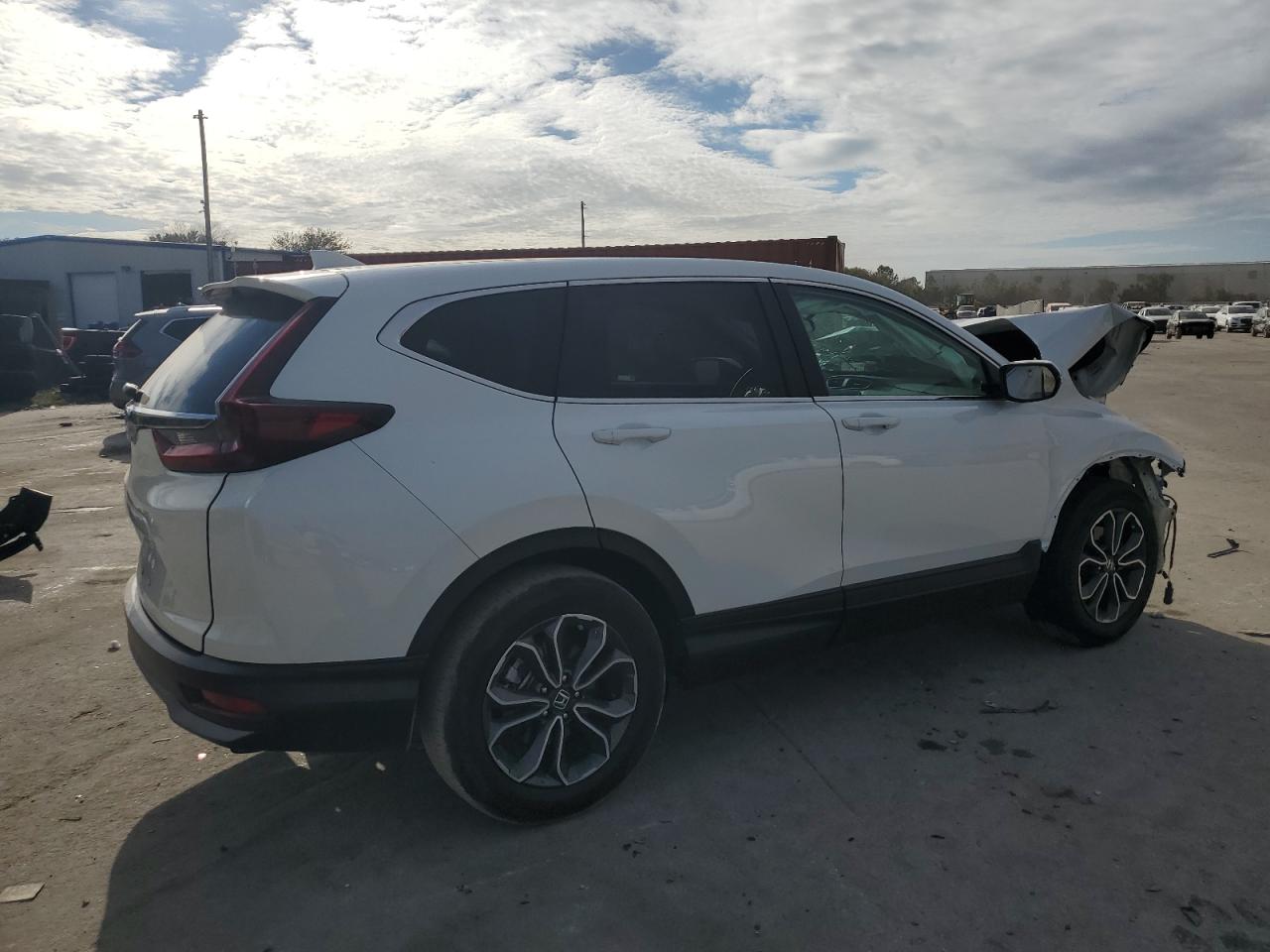 2021 Honda CR-V VIN 5J6RW1H53MA011869 Copart auction photo, front end / side damage thumbnail 3