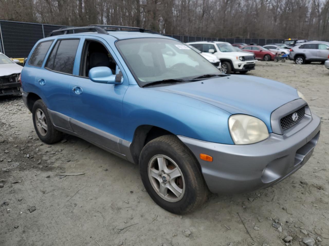 2003 Hyundai Santa Fe VIN KM8SC73D53U525667 Copart auction photo, all over / mechanical damage thumbnail 4